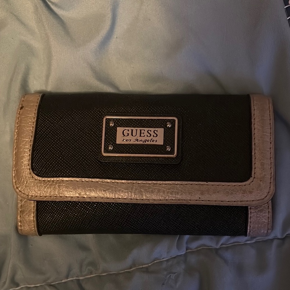 Guess Black and Silver Wallet